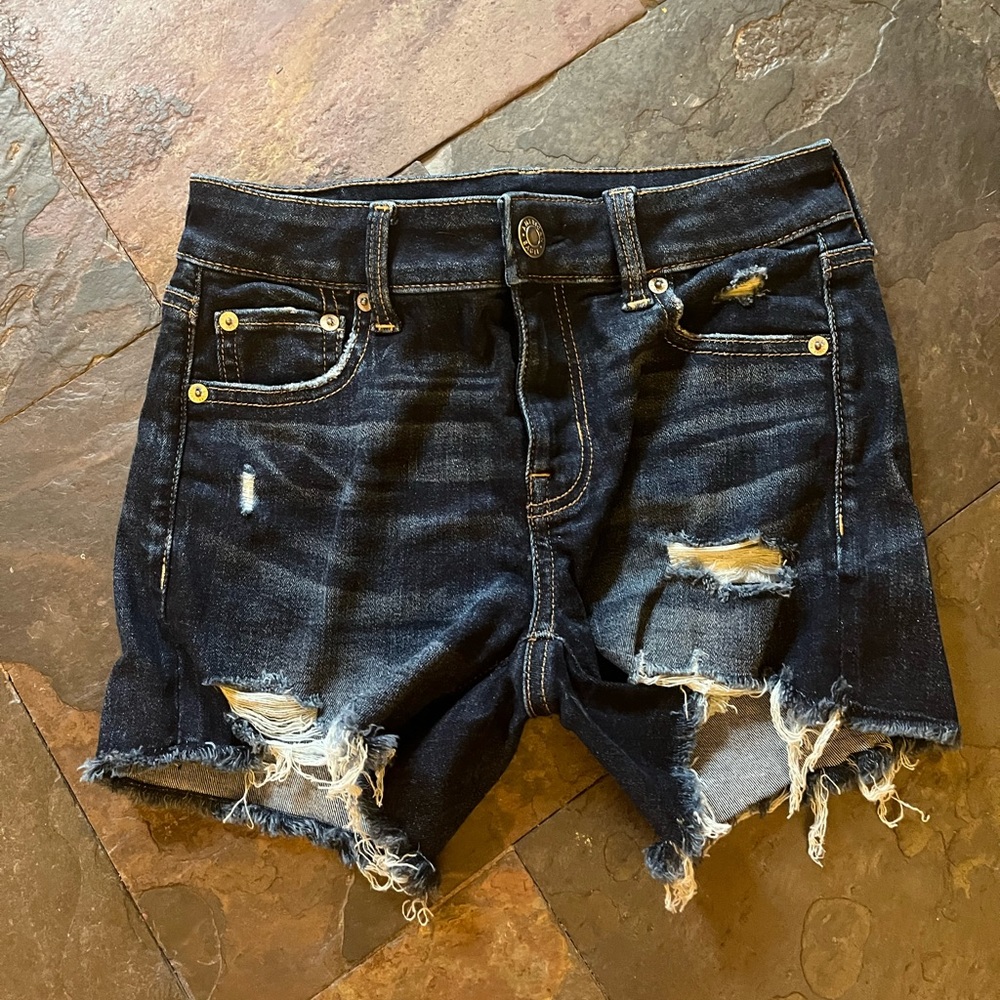 Shorts, (0) women, dark blue, American Eagle